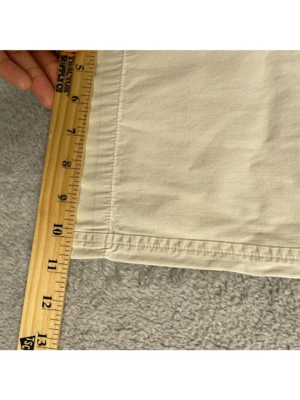 Banana Republic Men's 35x32 Khaki Cotton Flat-Front Chino Pants P0346